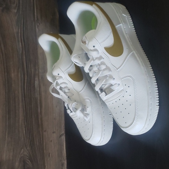 New Nike Air Force 1 07 NN AF1 Next Nature White Brown Sneakers - Picture 6 of 9